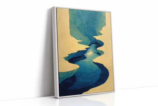Turquoise Rivers Cut Golden Plains
