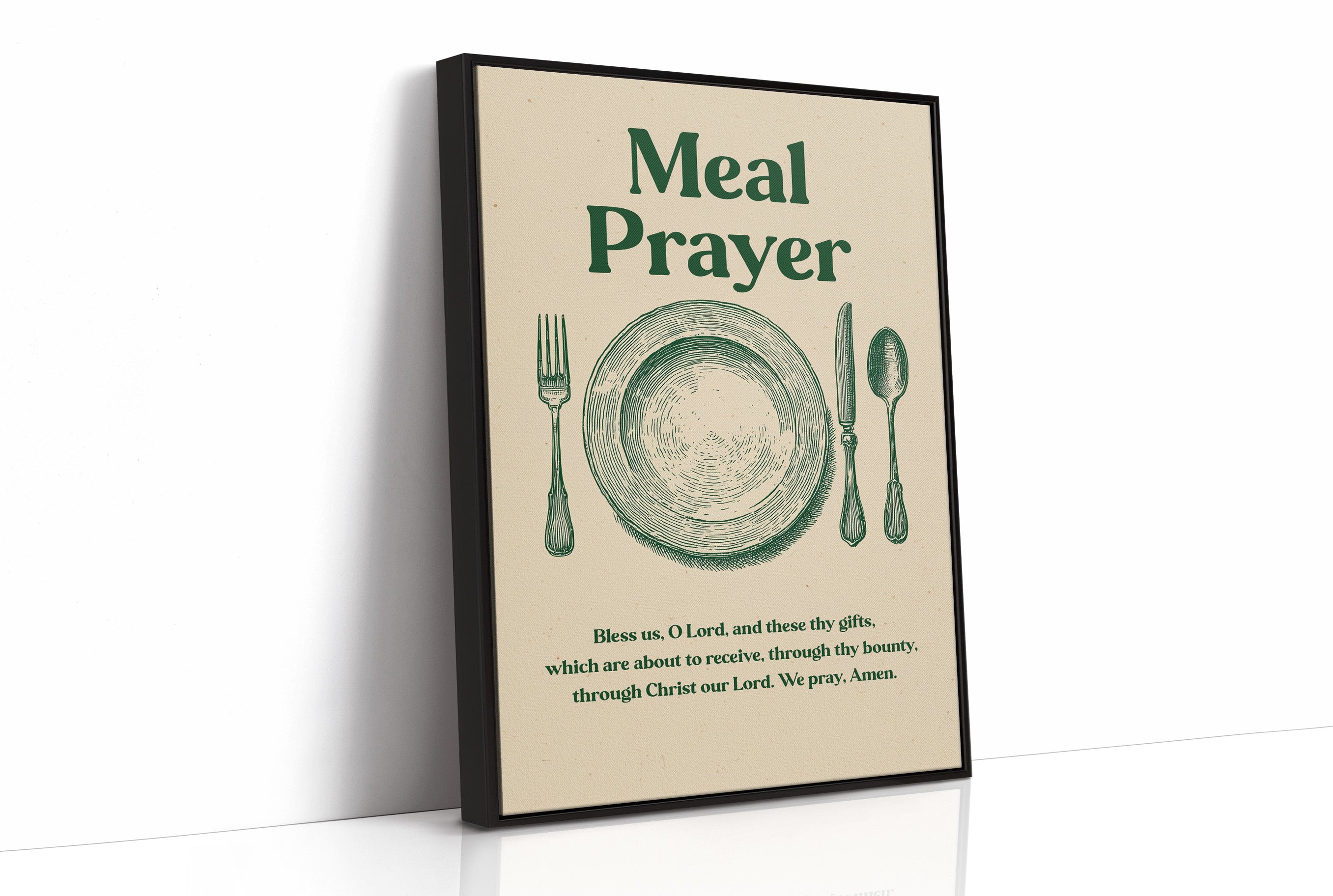 Grace Before Wooden Table Gatherings