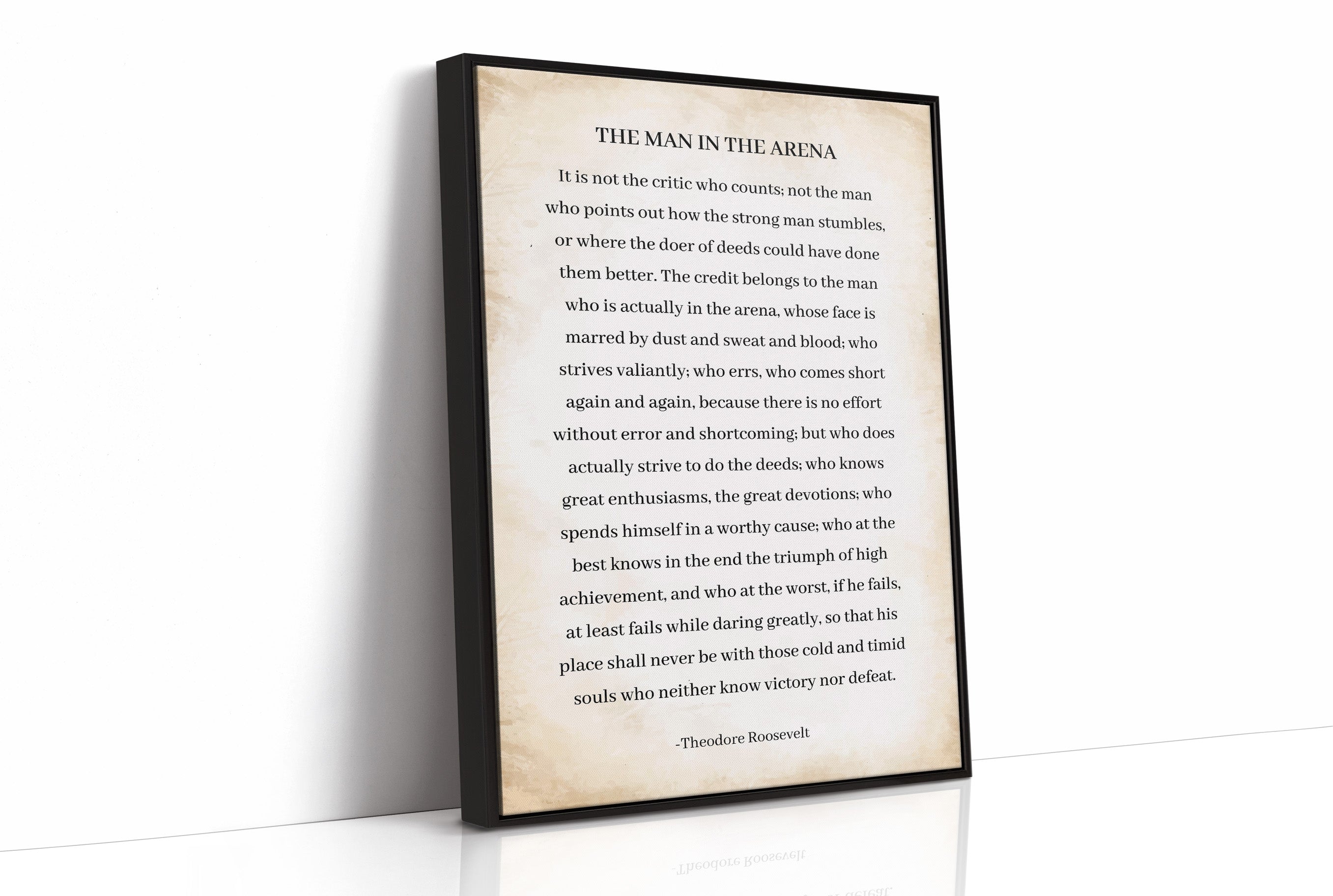The Man In The Arena Roosevelt Quote