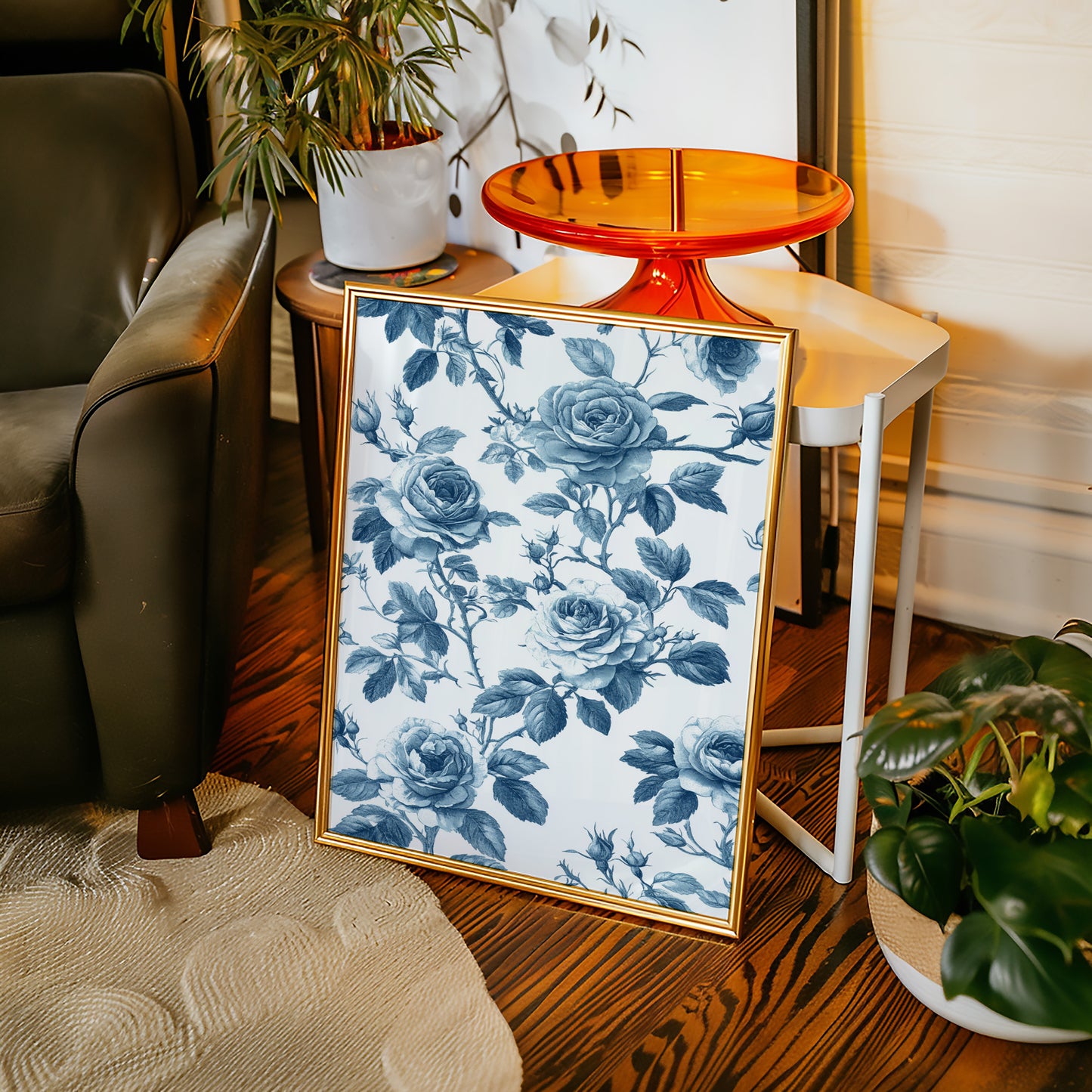 Cerulean Blooms in Quiet Spaces