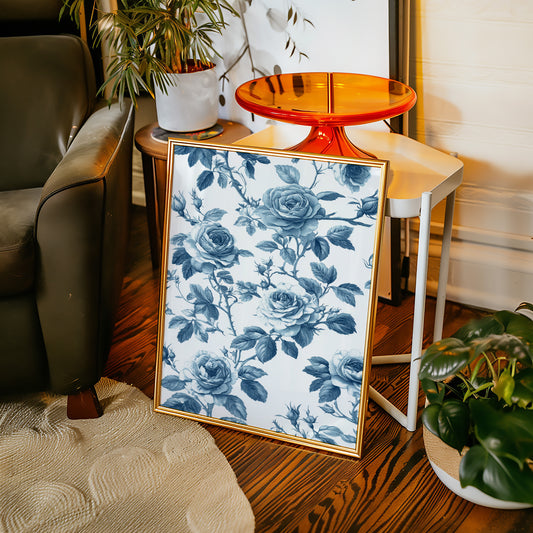 Cerulean Blooms in Quiet Spaces