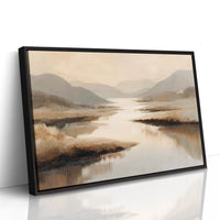 Quiet Waters Wind Through Highland Mist