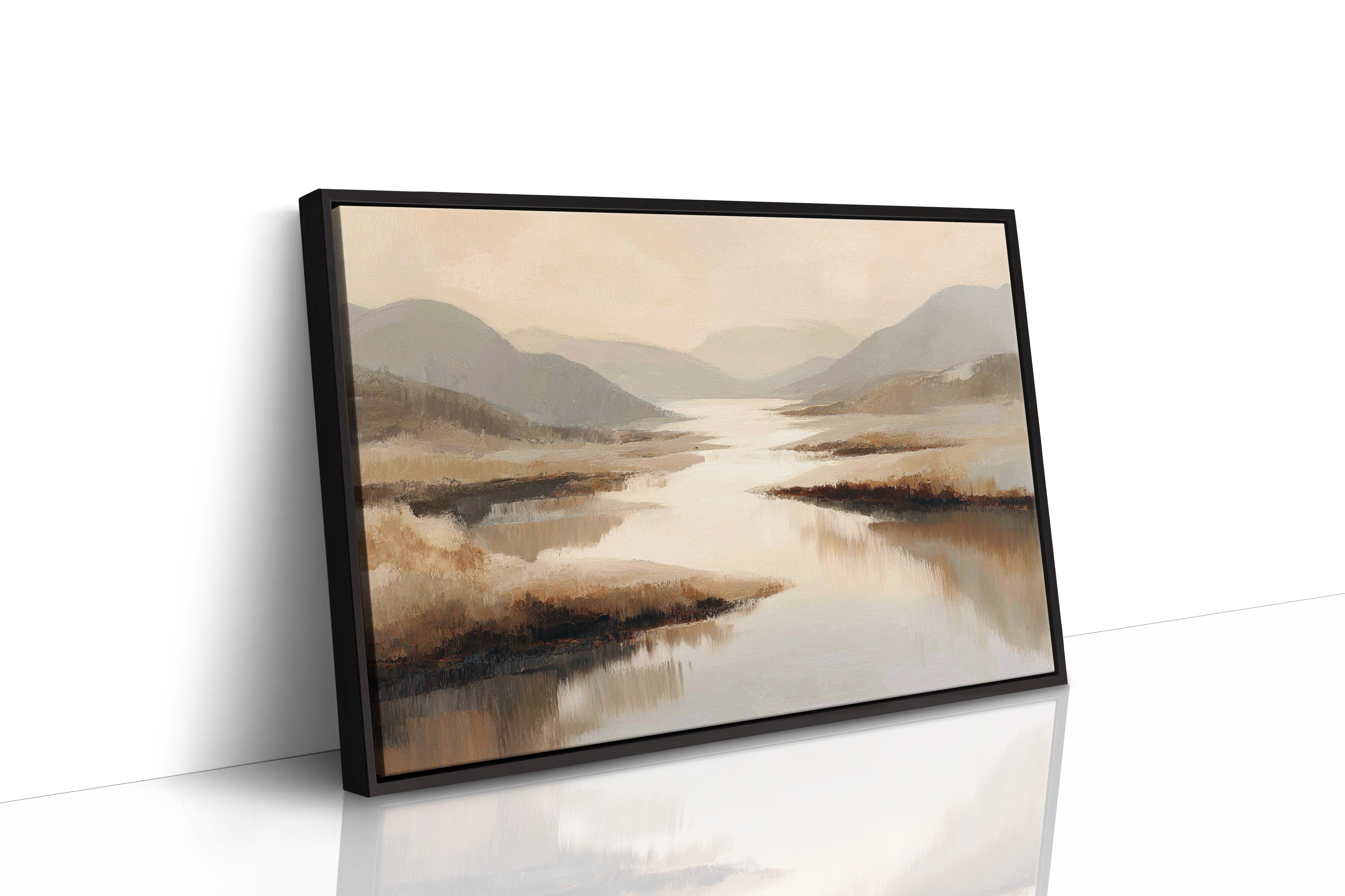 Quiet Waters Wind Through Highland Mist