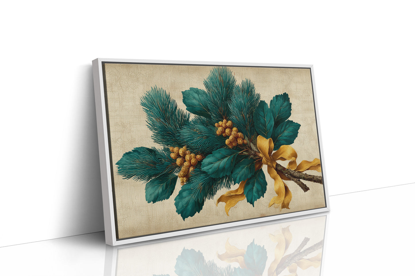 Pine Bough Tied With Gold Silk