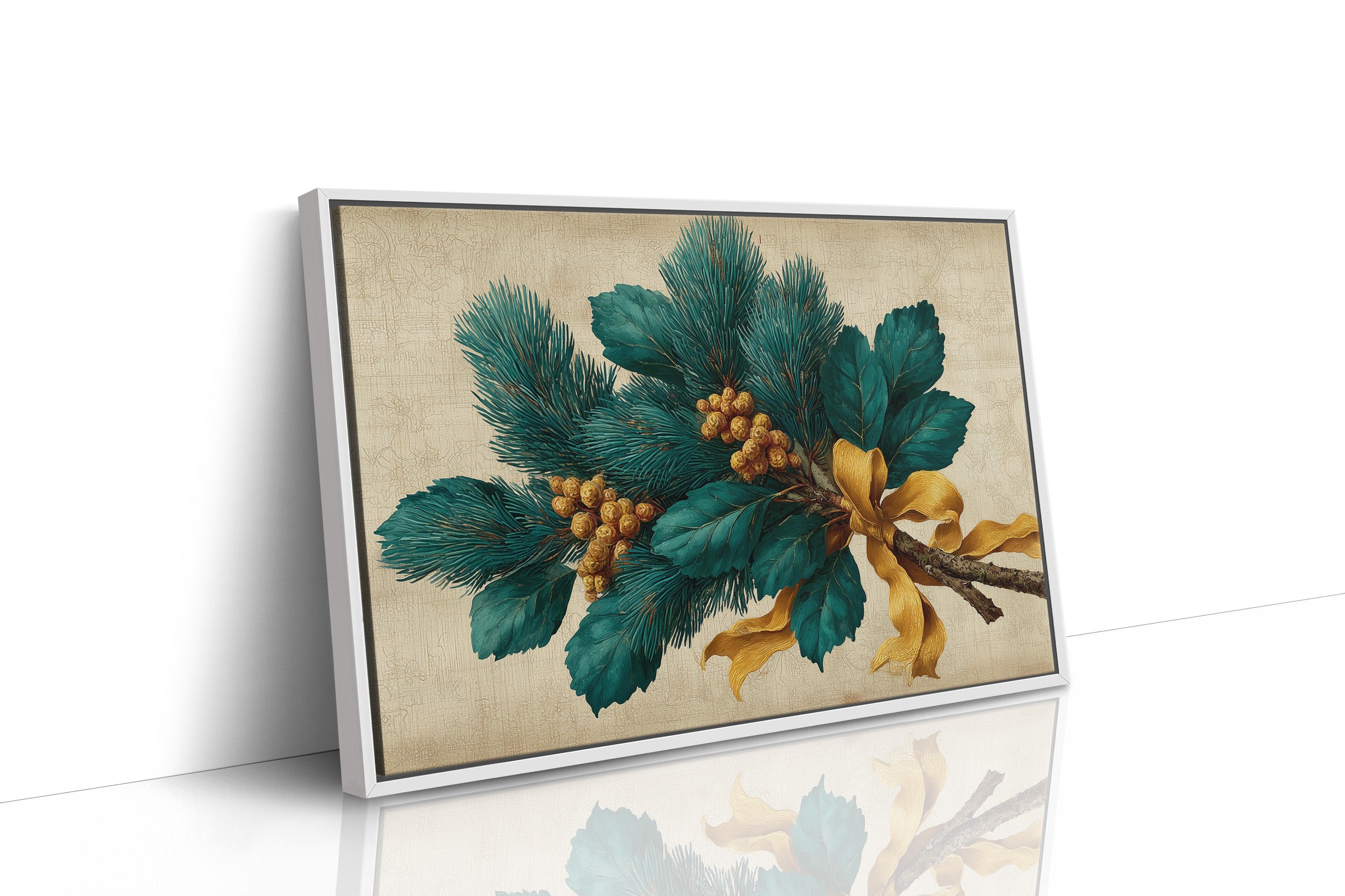 Pine Bough Tied With Gold Silk