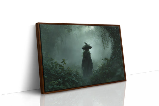 Mist Wanderer Among Ancient Trees