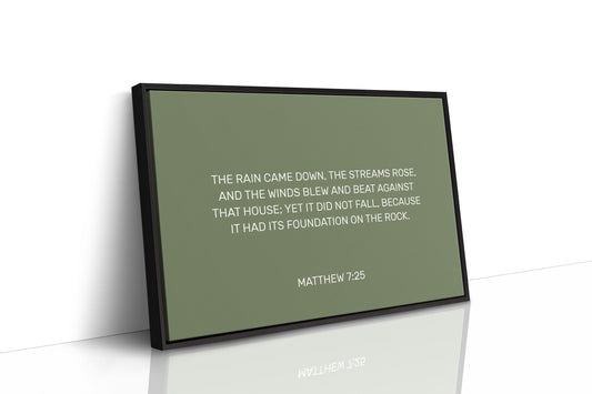 Ancient Words On Sage Canvas