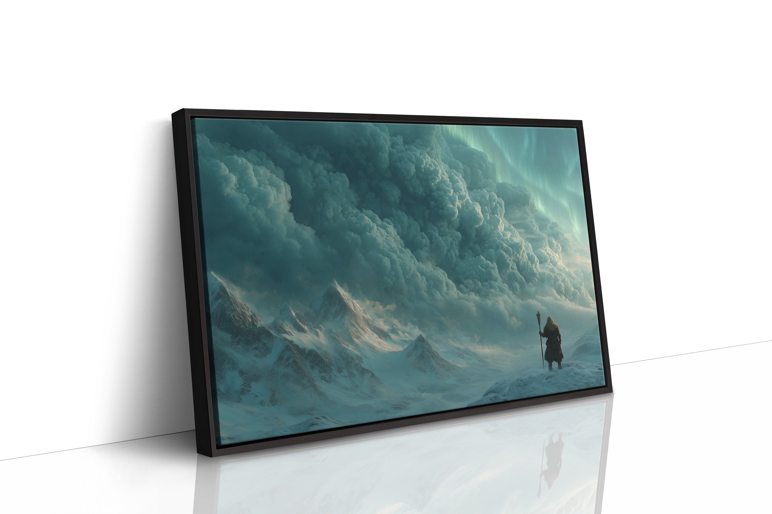 Traveler Beneath the Storm Wall