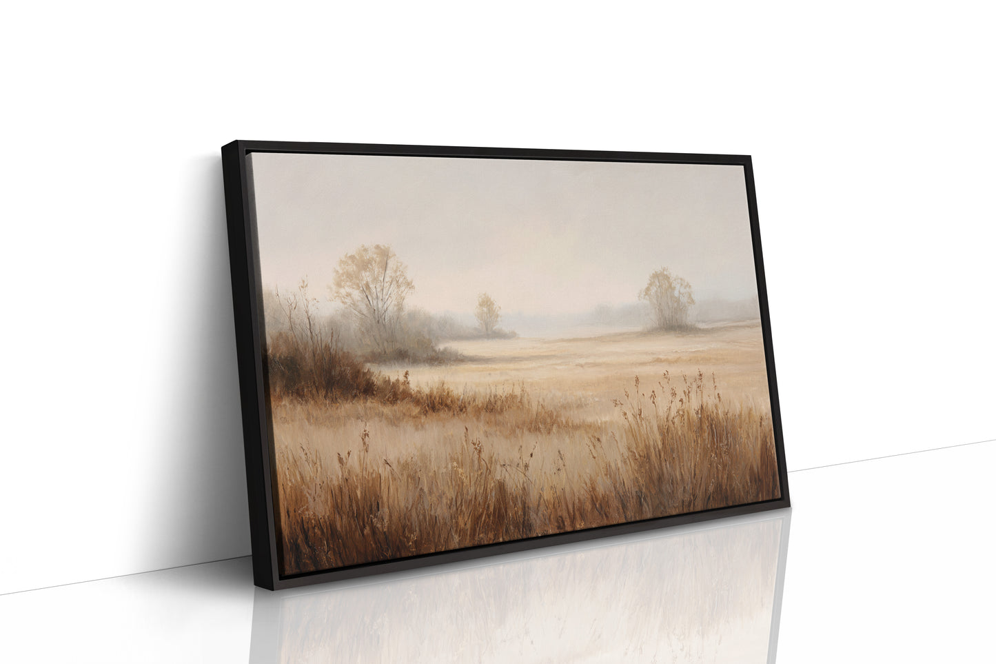 Morning Mist Paints Prairie Gold