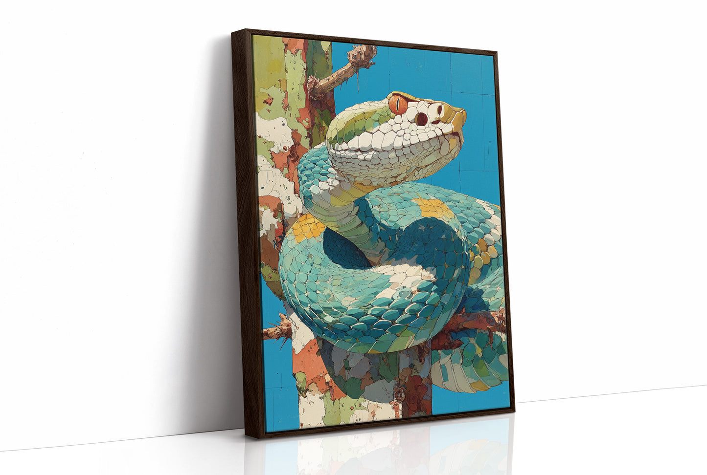 Viper in Turquoise Mosaic