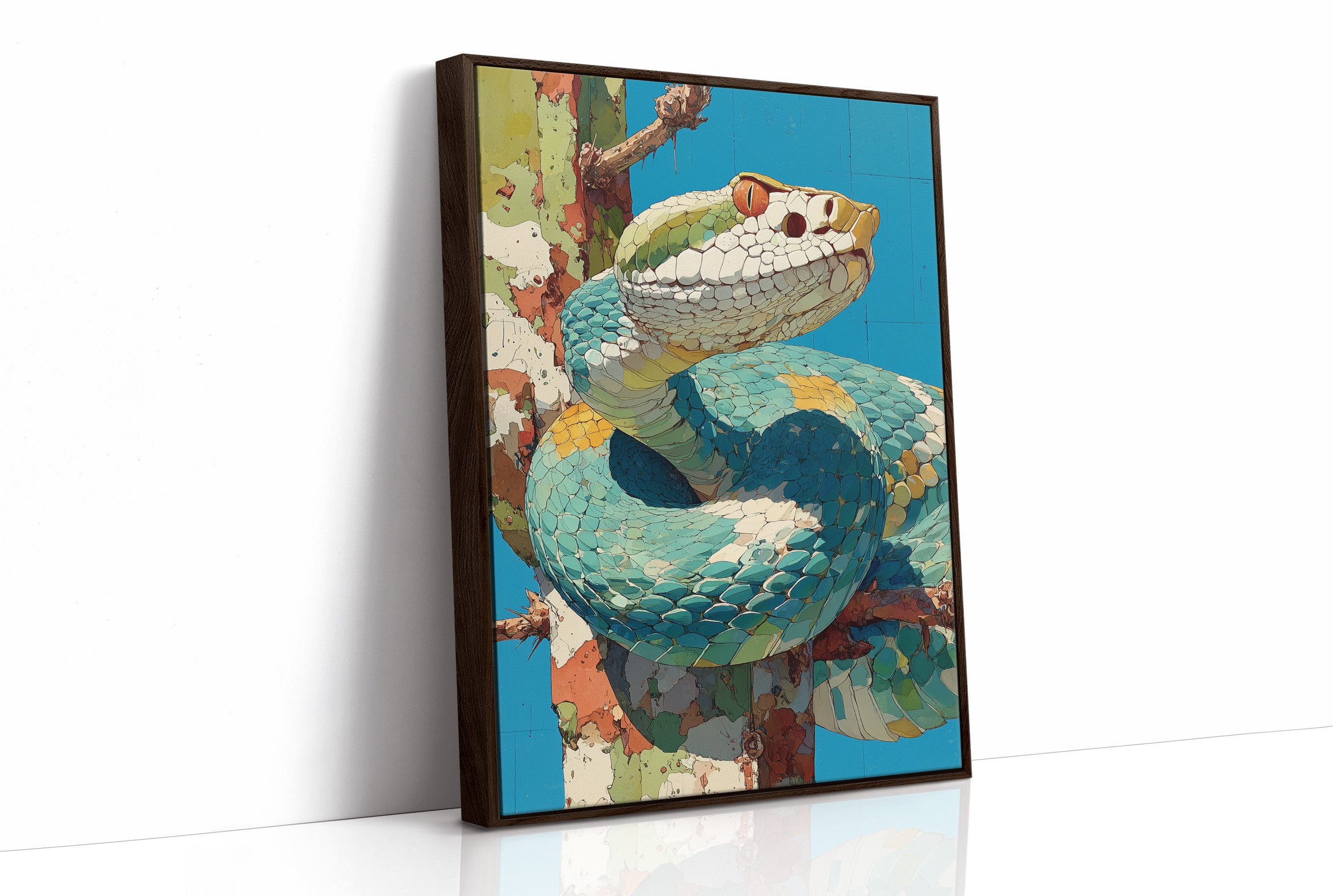 Viper in Turquoise Mosaic