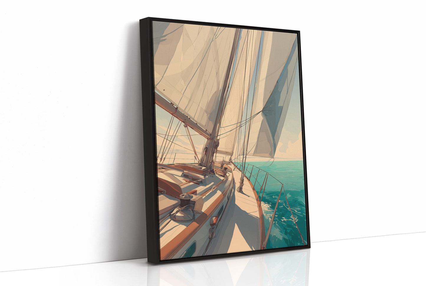Sailboat Dreams In Afternoon Sun
