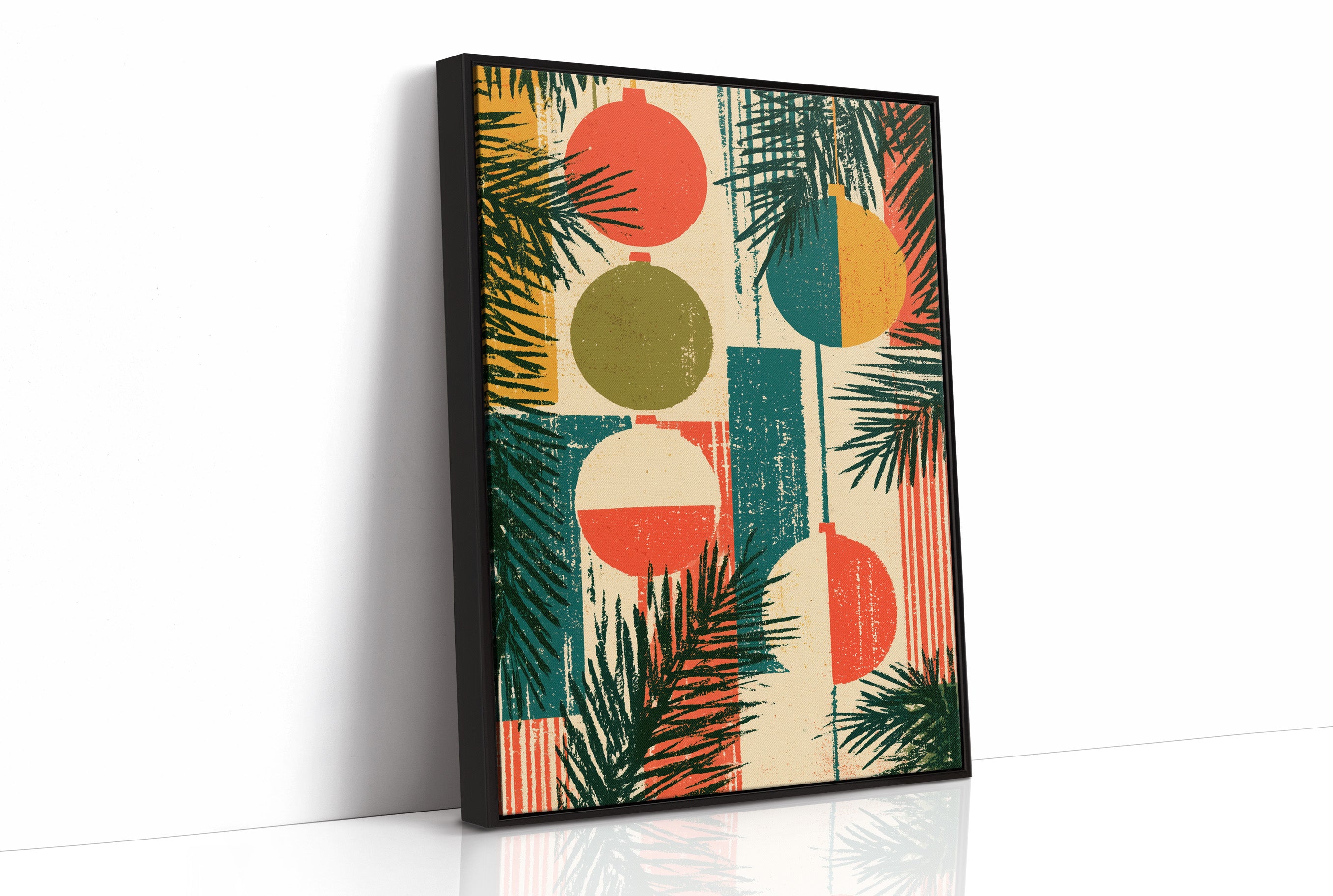 Retro Ornaments in Block Print