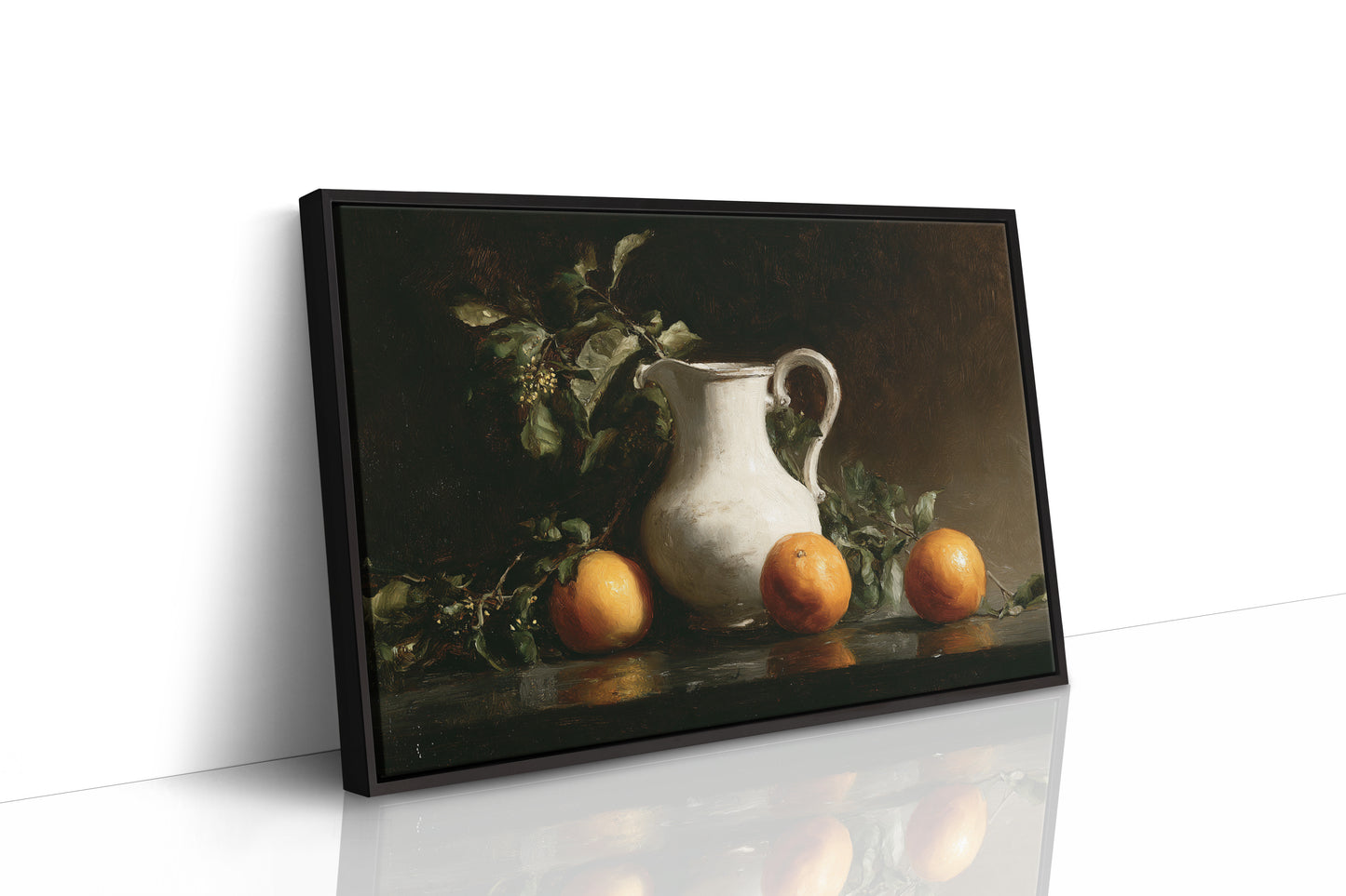 Citrus Morning With White Pitcher