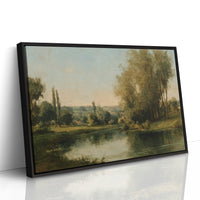 Poplars Mirror Summer's Gentle Light