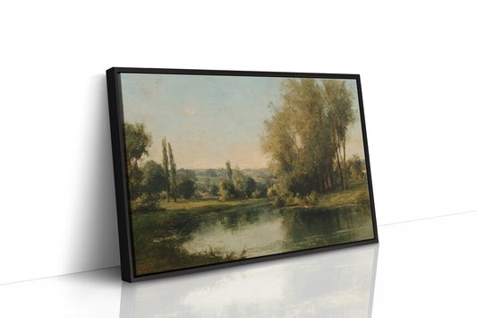 Poplars Mirror Summer's Gentle Light