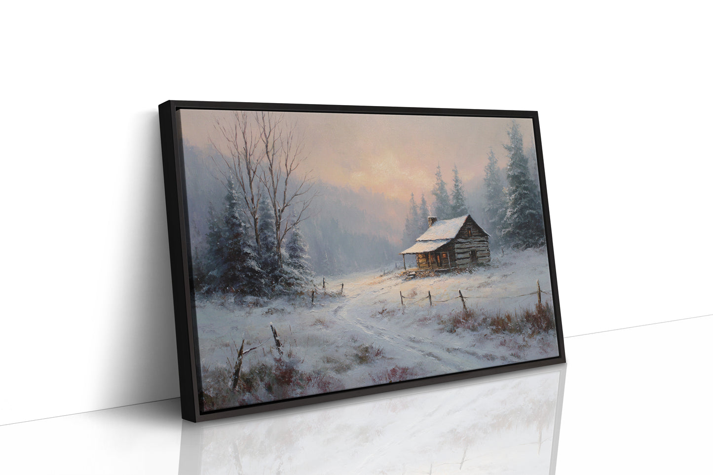 Winter Light Warms Mountain Solitude