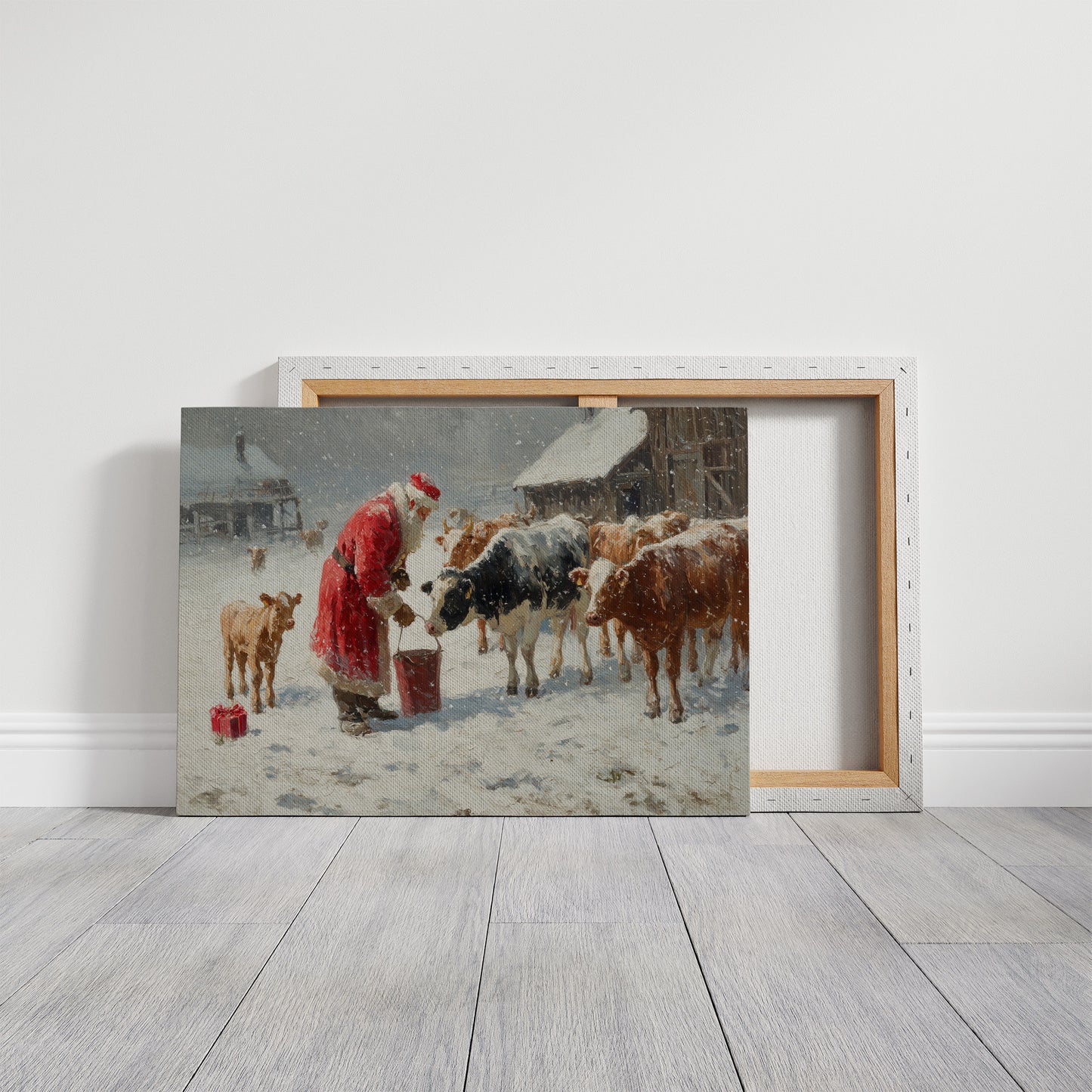 Winter Barn Brings Christmas To Cows