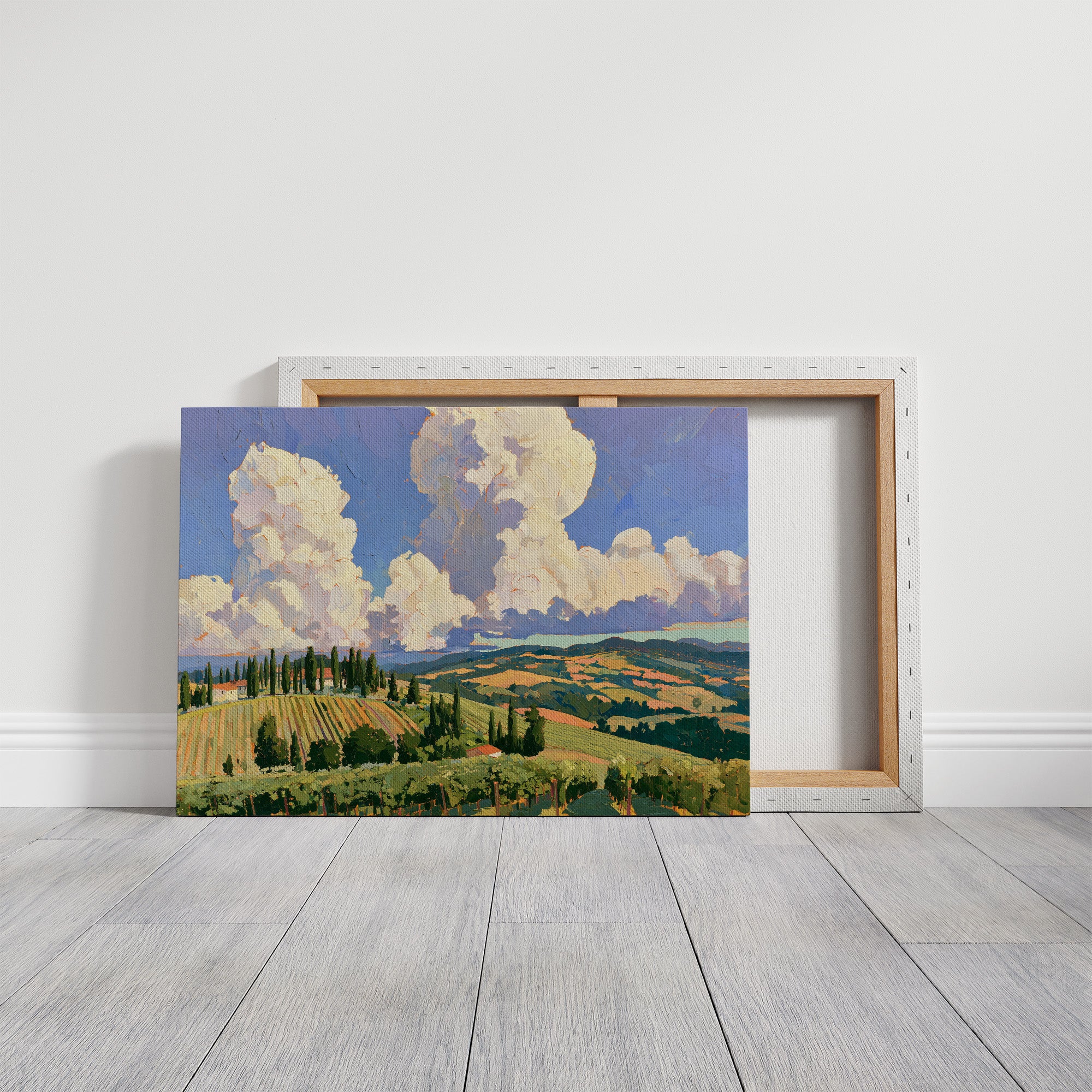 Twin Clouds Over The Vineyard Ridge