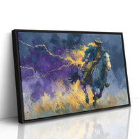 Cowboy in the Lightning Storm
