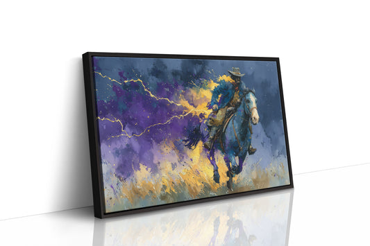 Cowboy in the Lightning Storm