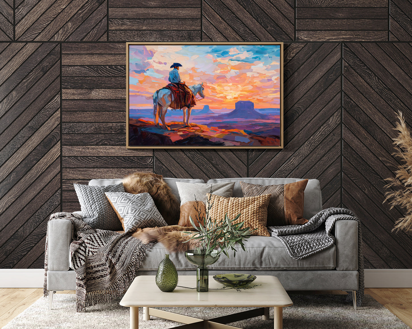 Sunset Paints A Cowboy's Prayer