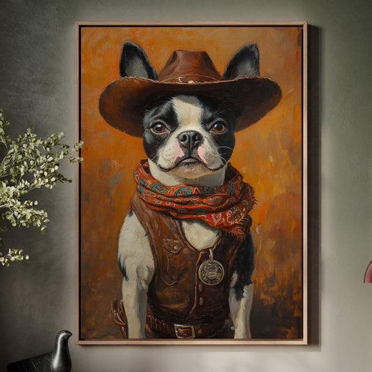 Boston Terrier Cowboy Deputy