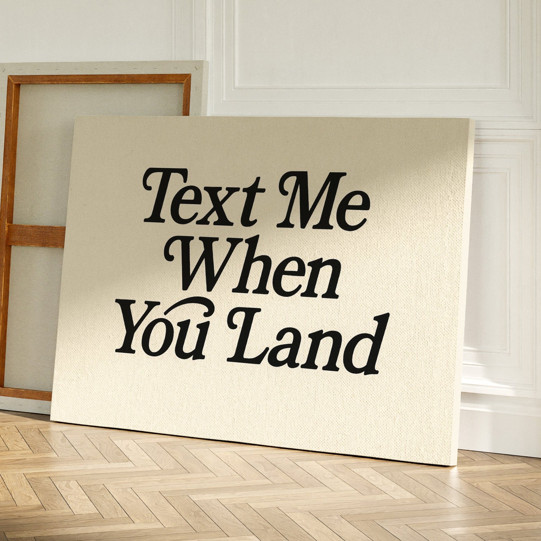 Text Me When You Land Serif Print