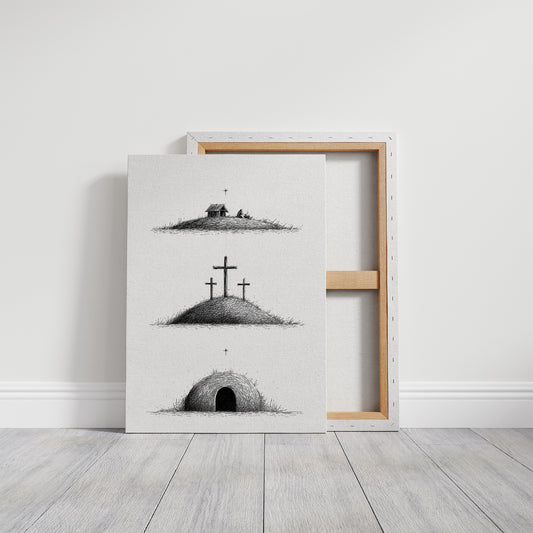 Nativity Told In Three Hills