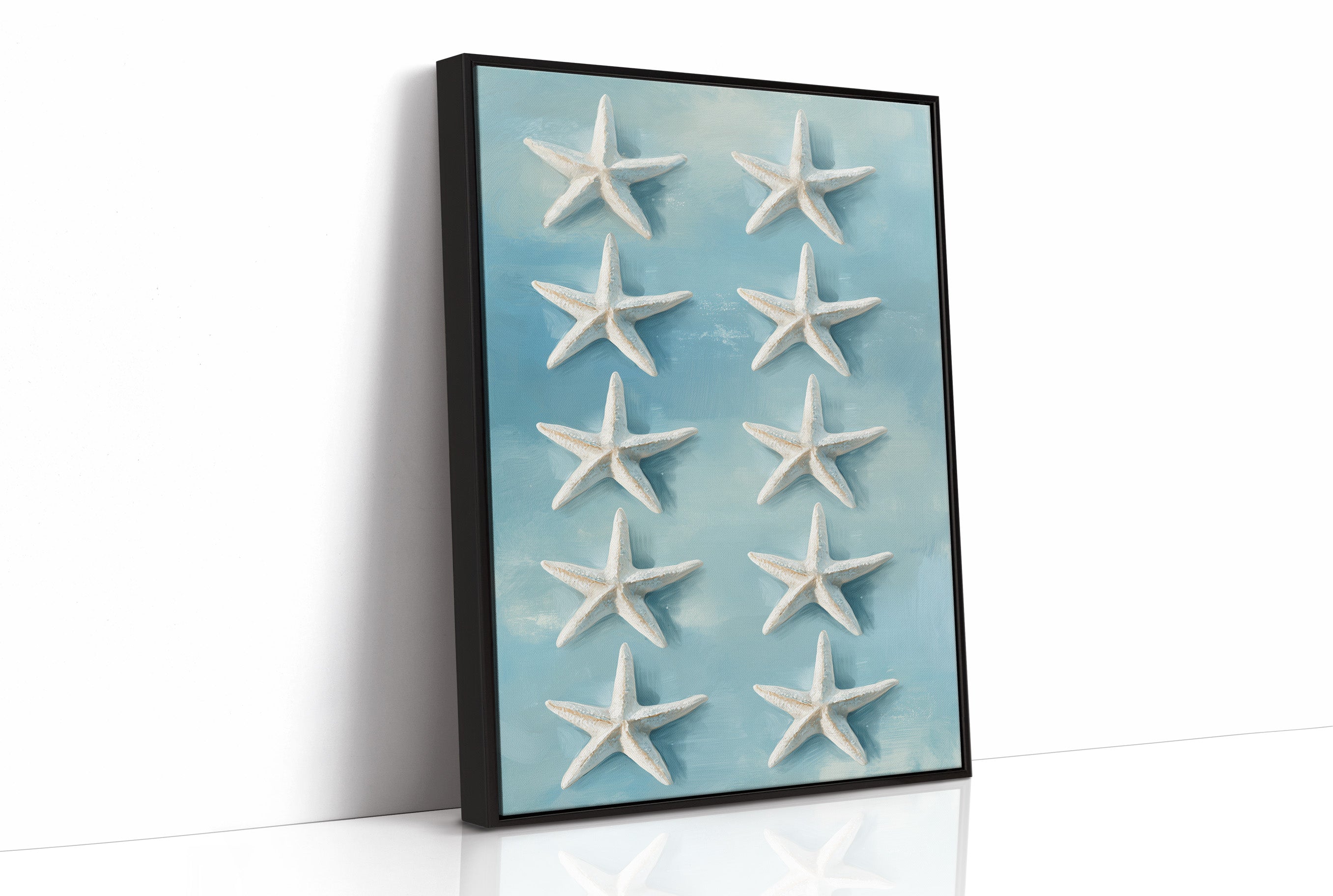 Sea Stars Float On Aqua Tide