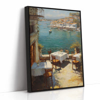 Mediterranean Terrace Awaits Twilight