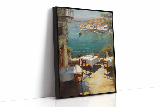 Mediterranean Terrace Awaits Twilight