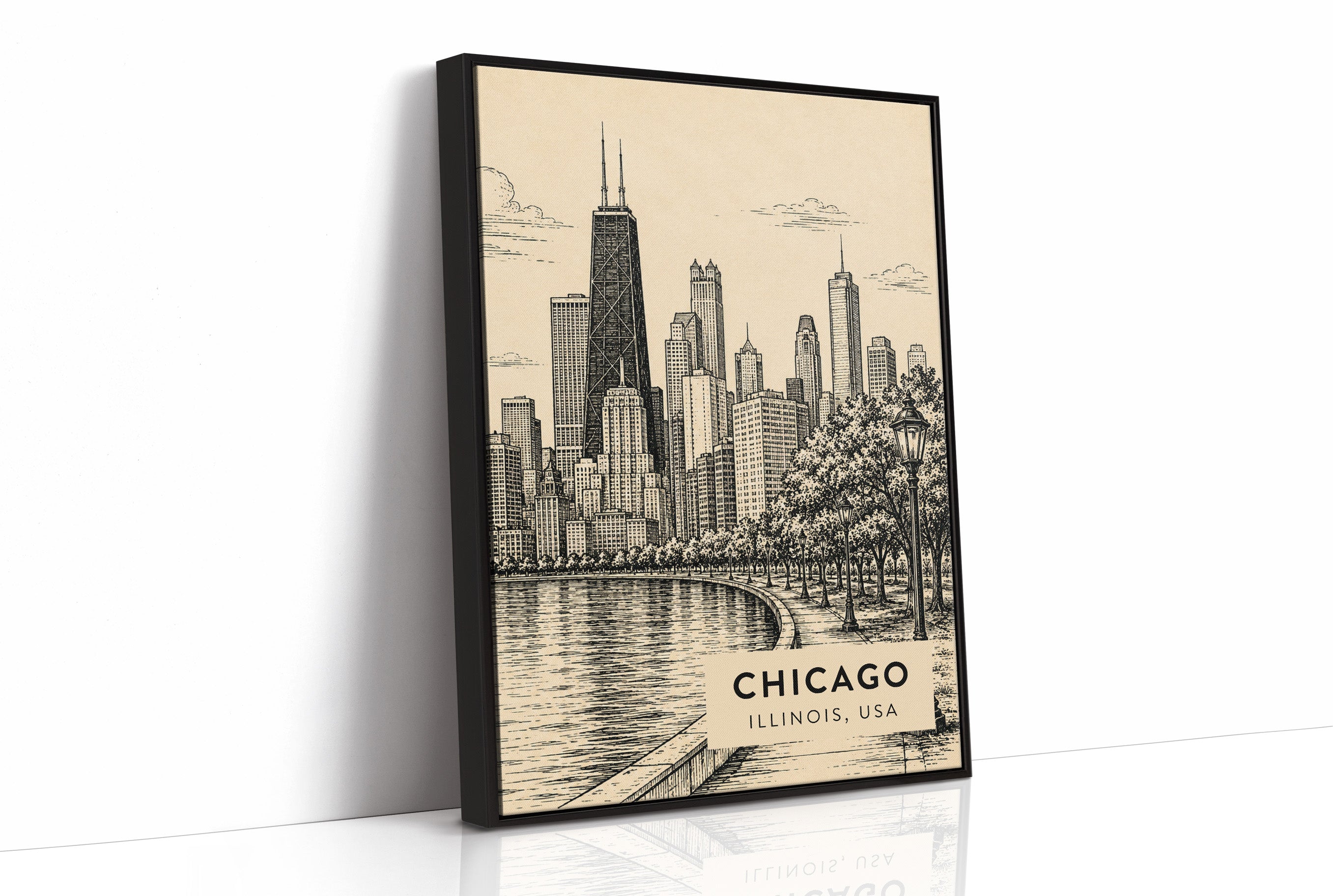 Chicago in Sepia Tones