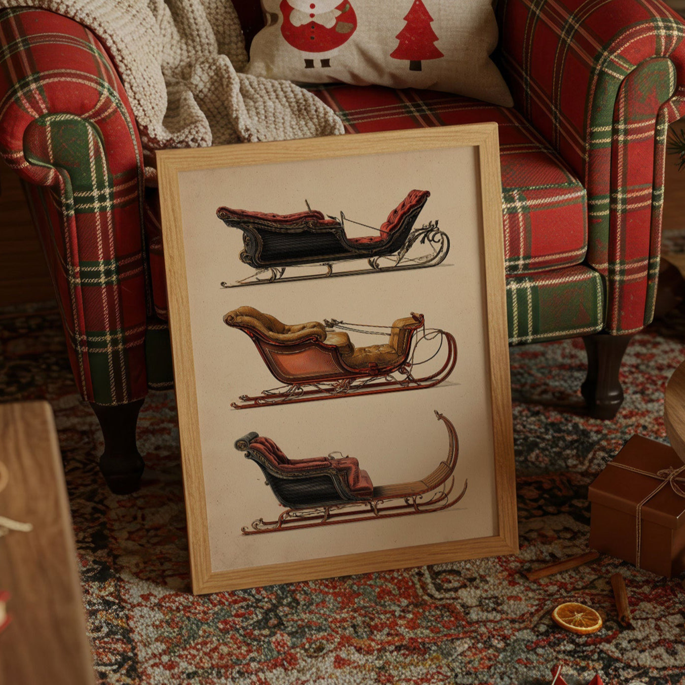 Vintage Sleighs Await December Magic
