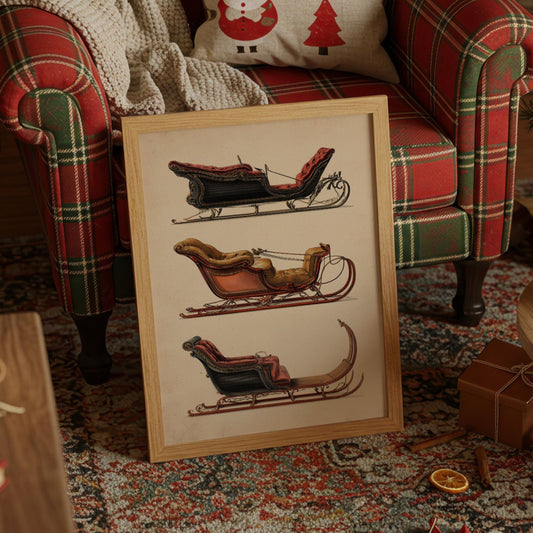 Vintage Sleighs Await December Magic