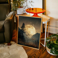 Moonlit Serenade Over Silent Valleys