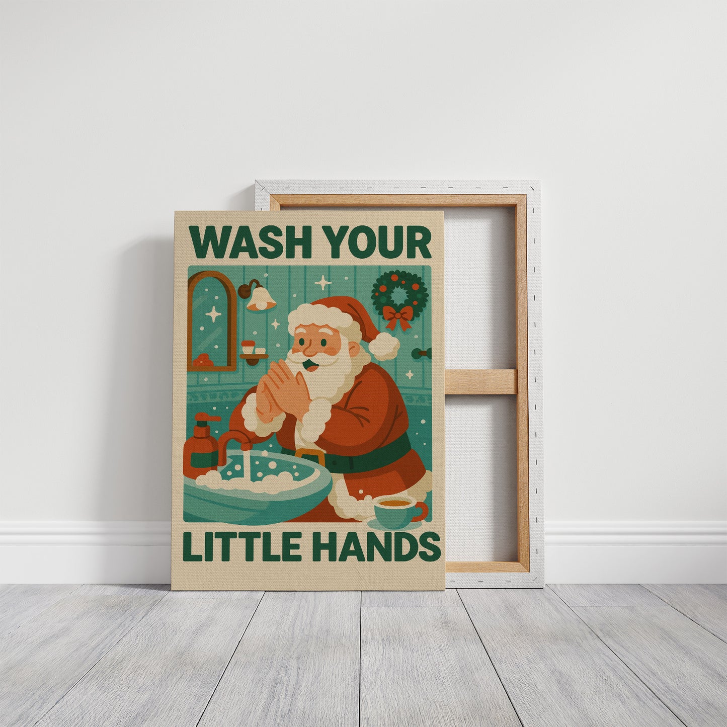 Retro Santa's Hygiene Reminder