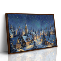 Starlit Village Keeps Winter's Secret