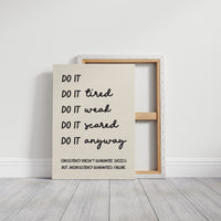 Do It Anyway: Handwritten Grit