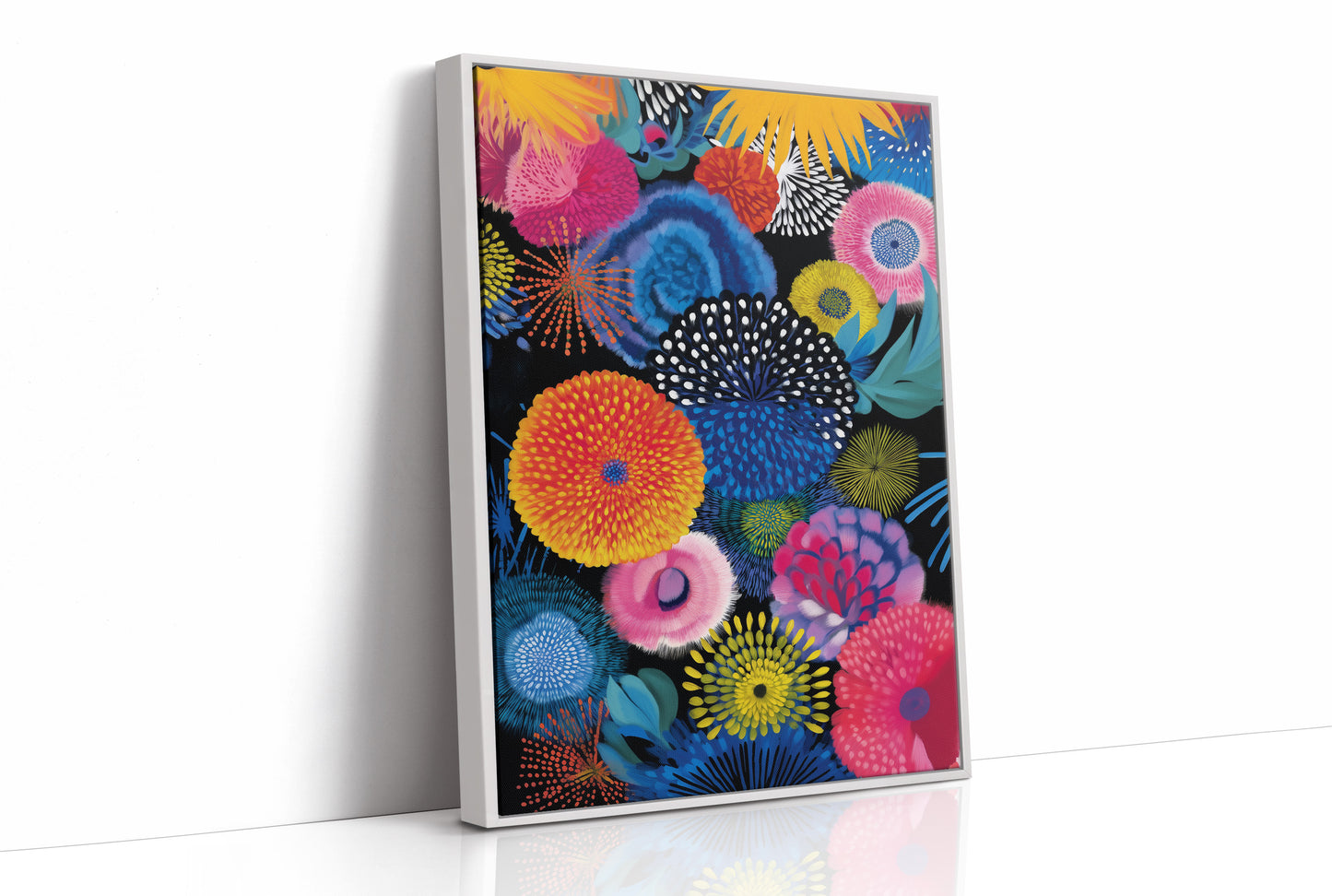 Tropical Blooms Dance At Midnight