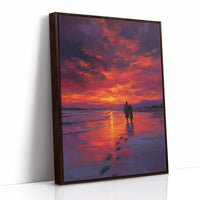 Sunset Walk Through Crimson Tides