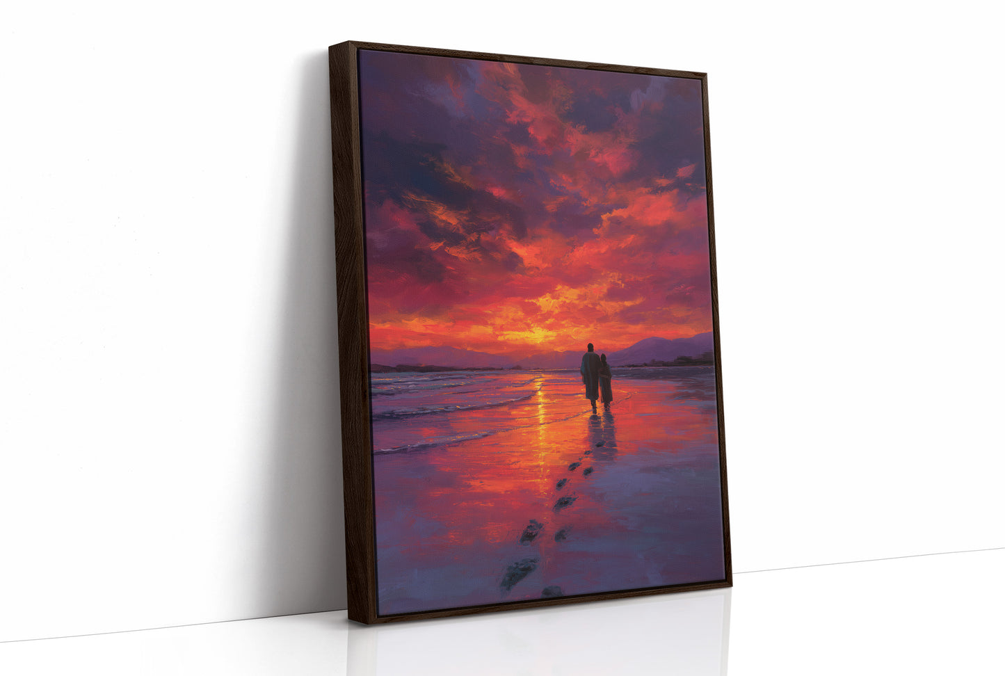 Sunset Walk Through Crimson Tides