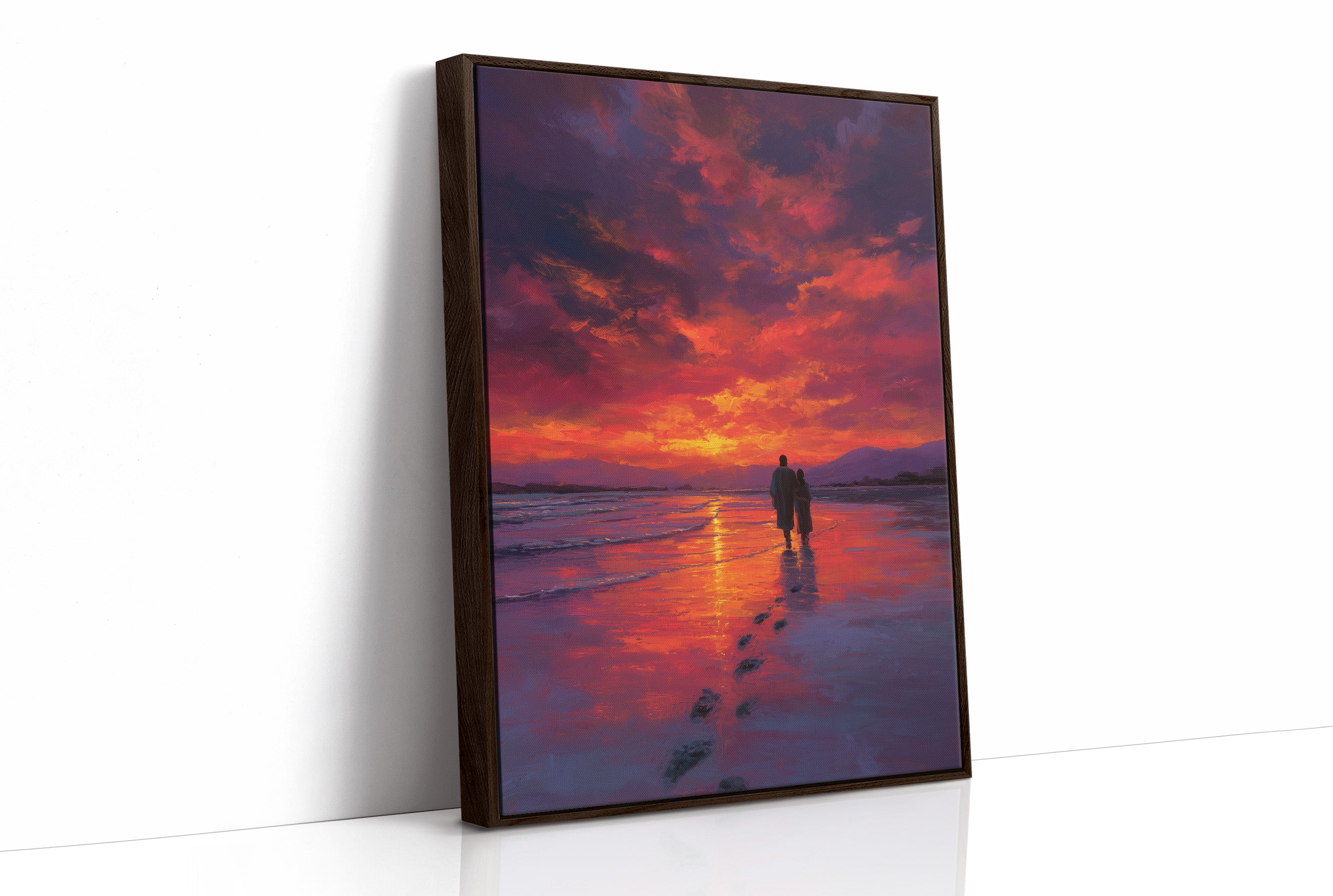 Sunset Walk Through Crimson Tides