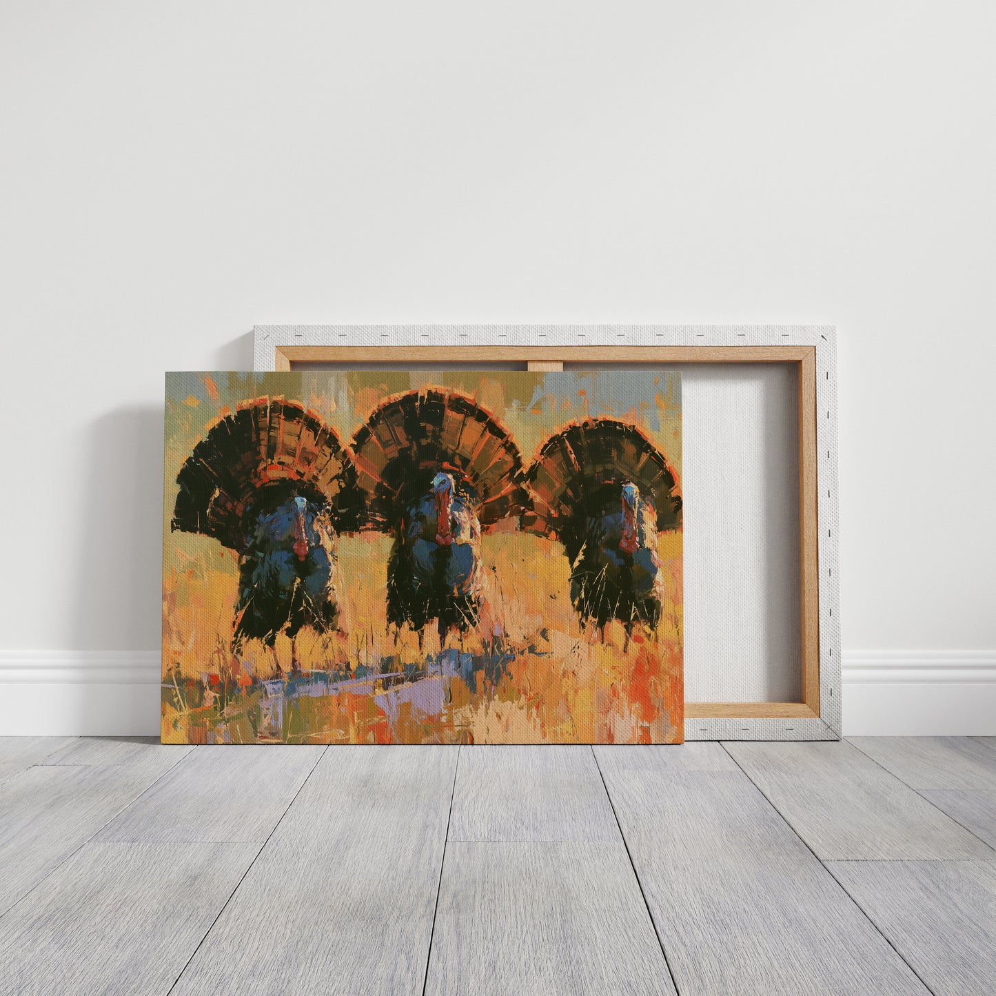 Three Turkeys, Full Display