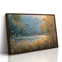 Bees Dance Through Meadow Light