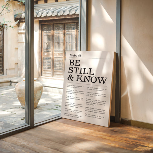 Be Still and Know Psalm 46