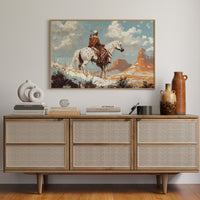 High Desert Scout on Painted Horse