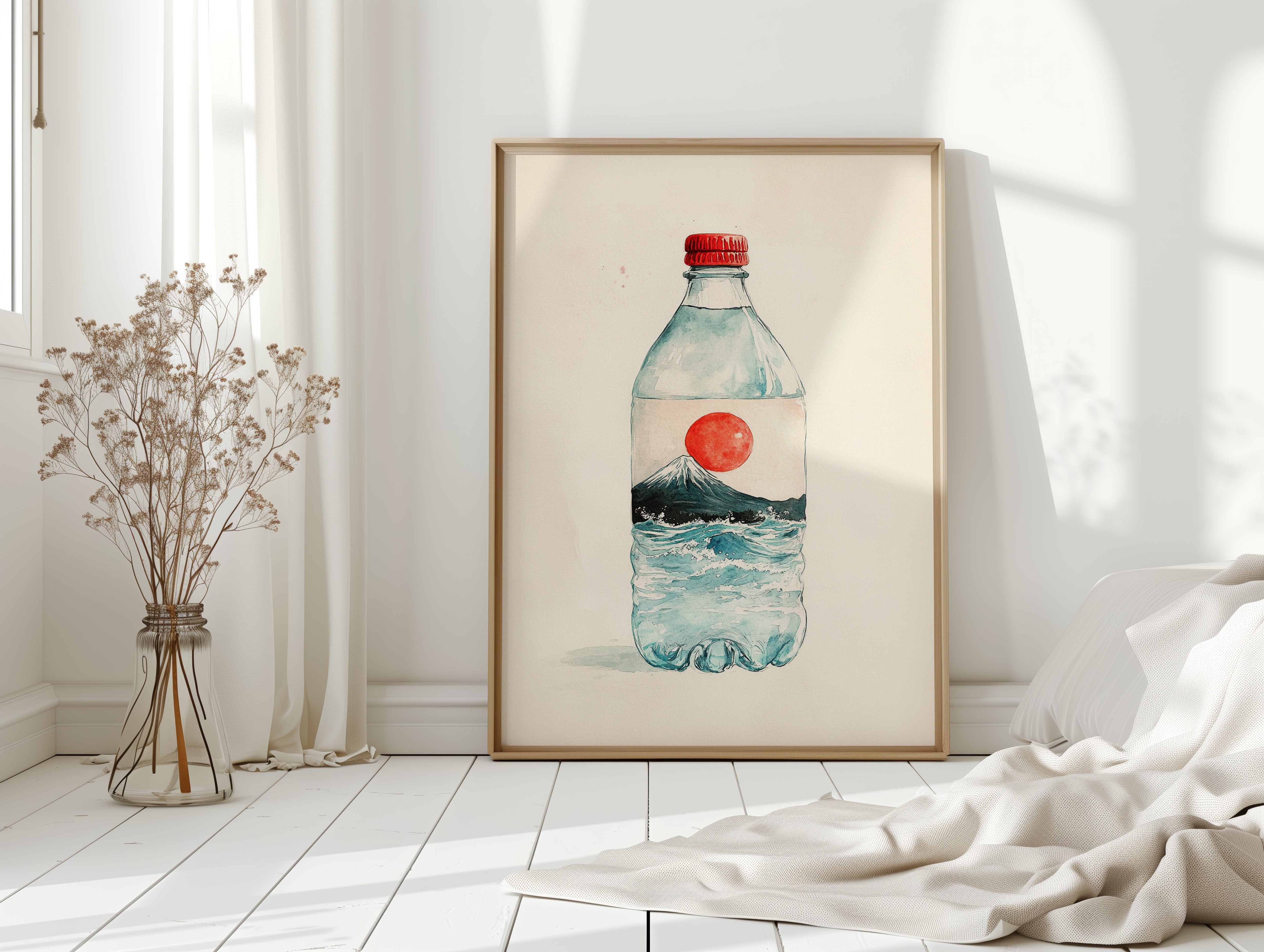 Mount Fuji Flows In Bottle