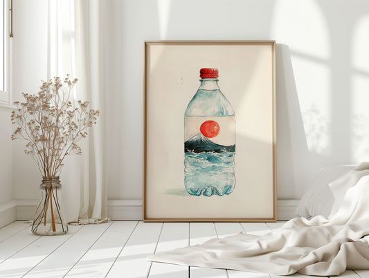 Mount Fuji Flows In Bottle