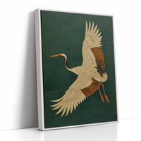 Noble Wings Against Emerald Depths